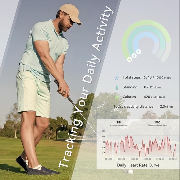 Black Smart Ring size 9 (D04) - Picture 3 of 5